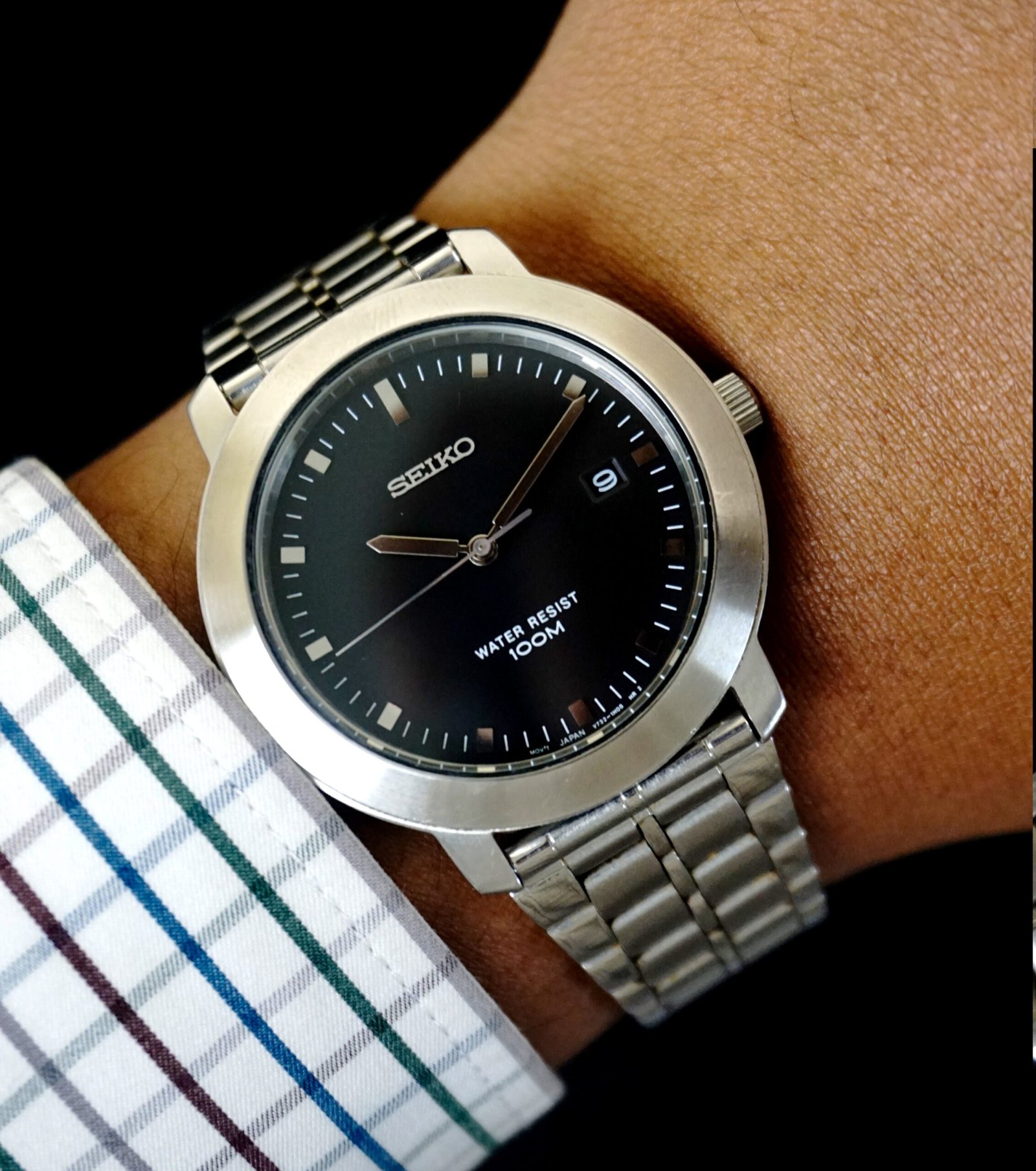 Seiko WR 100 Black - Image 1