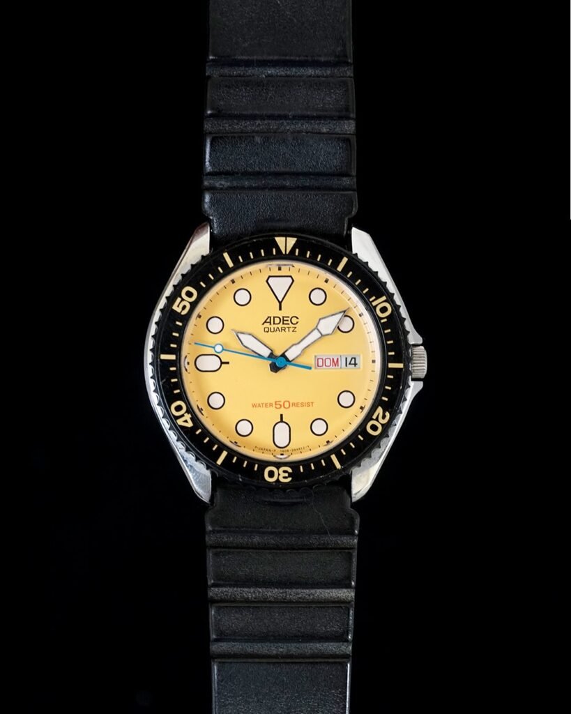 Vintage Citizen ADEC Divers Yellow 1990's