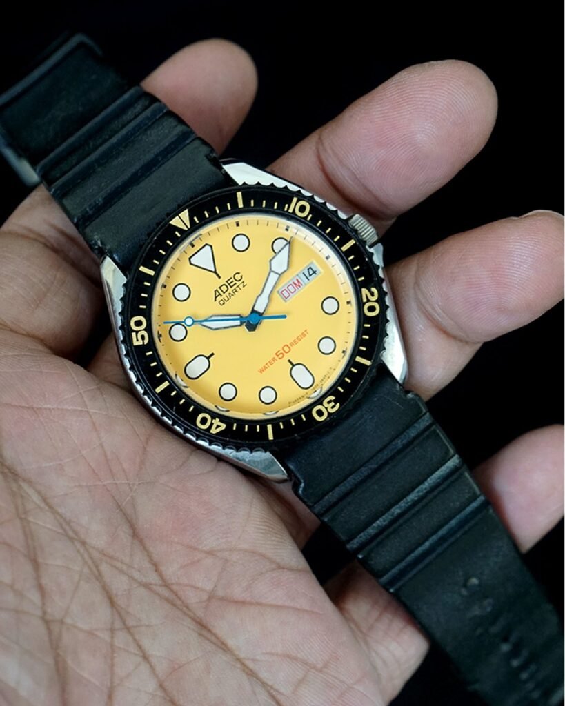 Vintage Citizen ADEC Divers Yellow 1990's