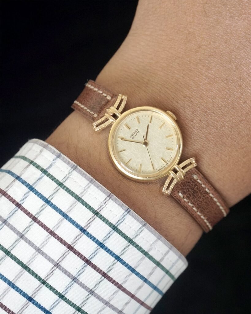 Seiko Ladies Snowflake Gold