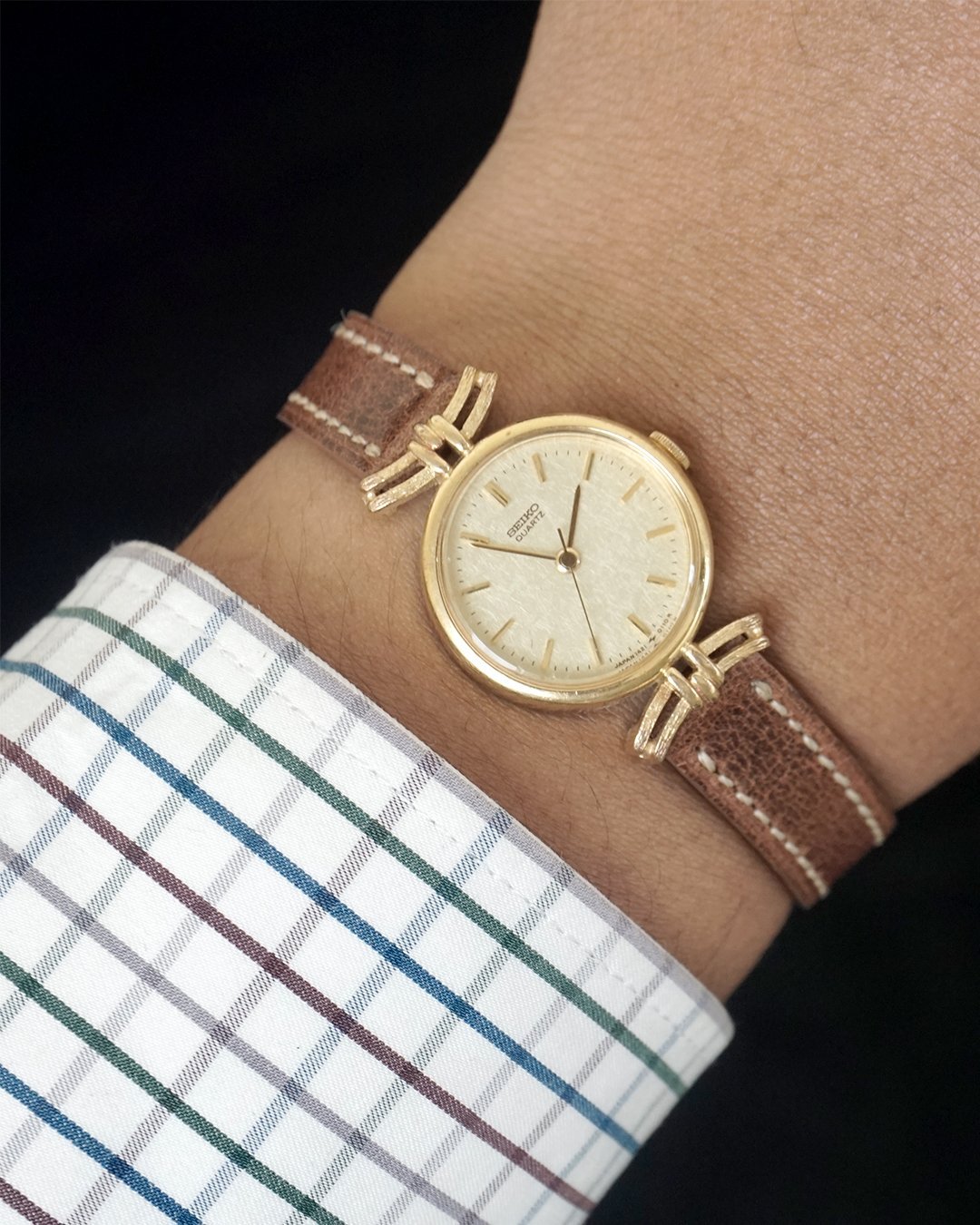 Seiko Ladies Snowflake Gold - Image 1