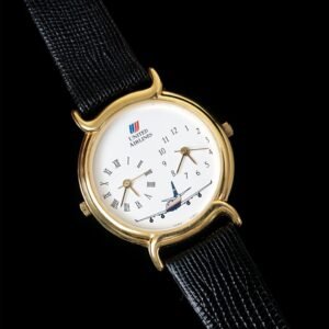 United Airlines Dualtime Vintage Swiss Quartz - Image 3