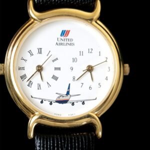 United Airlines Dualtime Vintage Swiss Quartz - Image 5