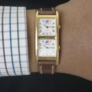 United Airlines Dualtime Tank Traveller Watch - Image 5