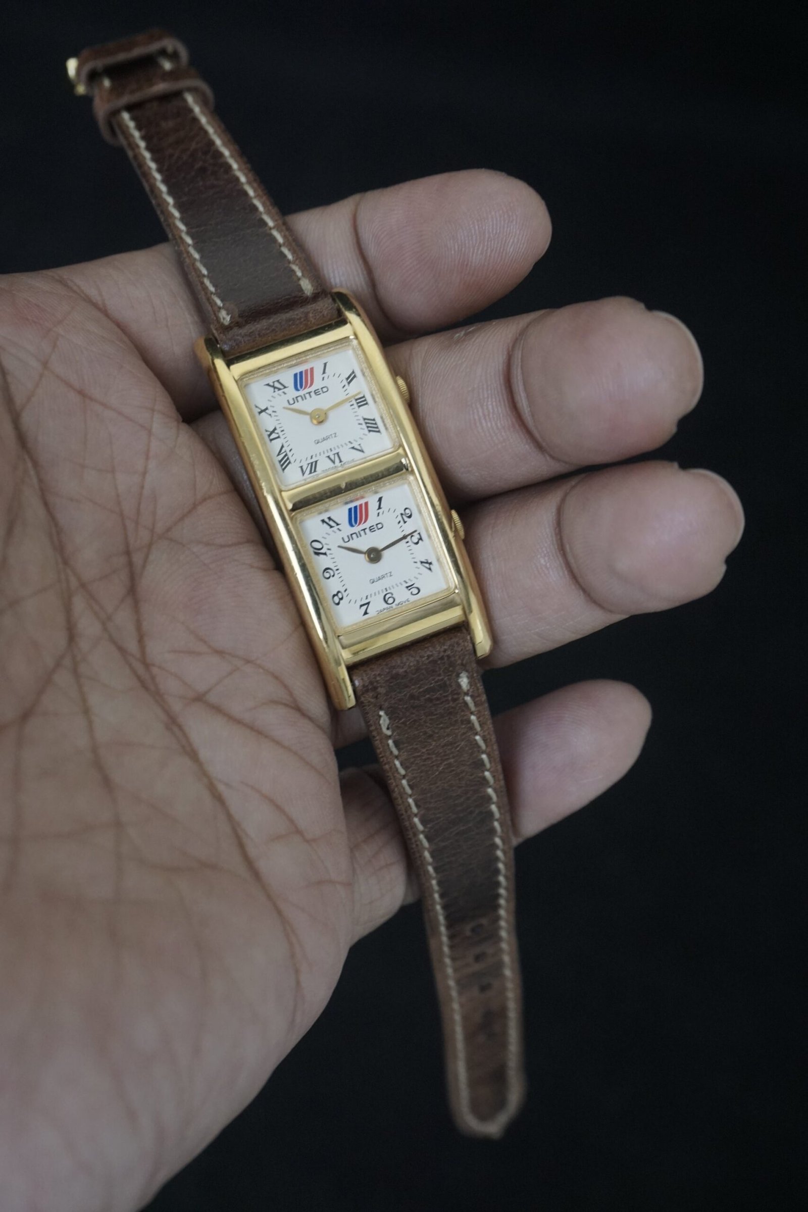 United Airlines Dualtime Tank Traveller Watch - Image 4