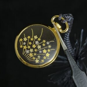 Citizen Pocket Watch Floral Case - Image 1