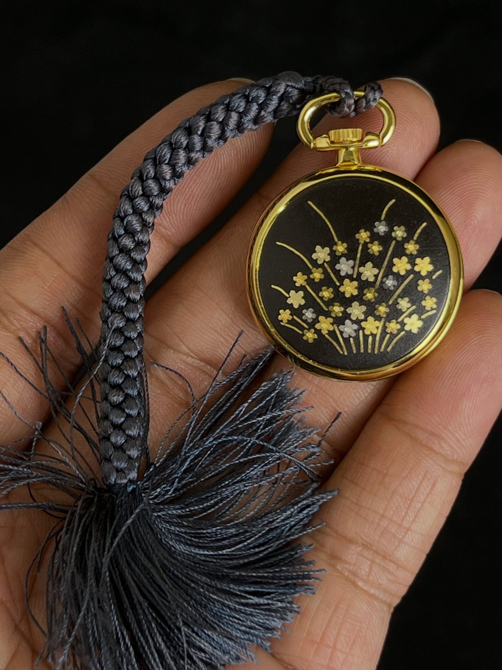 Citizen Pocket Watch Floral Case - Image 4