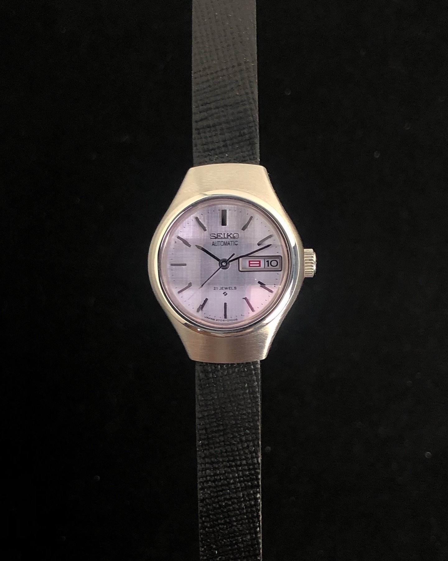 Seiko Ladies Violet Cut Glass Automatic - Image 4