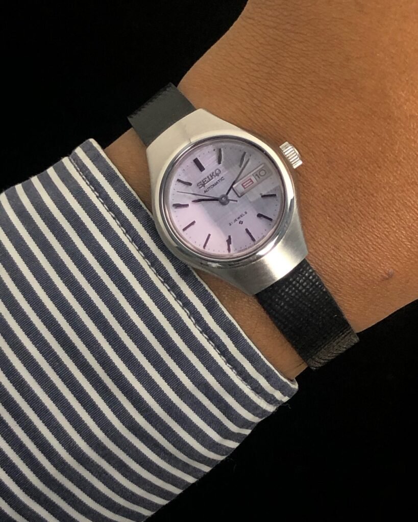 Seiko Ladies Violet Cut Glass Automatic