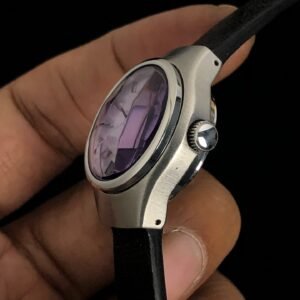 Seiko Ladies Violet Cut Glass Automatic - Image 2