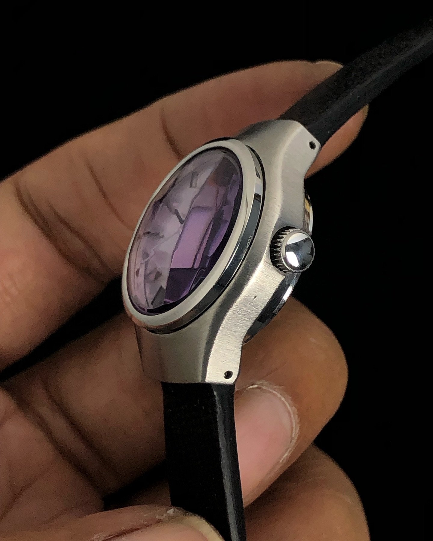 Seiko Ladies Violet Cut Glass Automatic - Image 2
